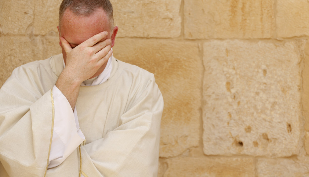 Homme d&#039;Eglise catholique, en Israël. / Keystone