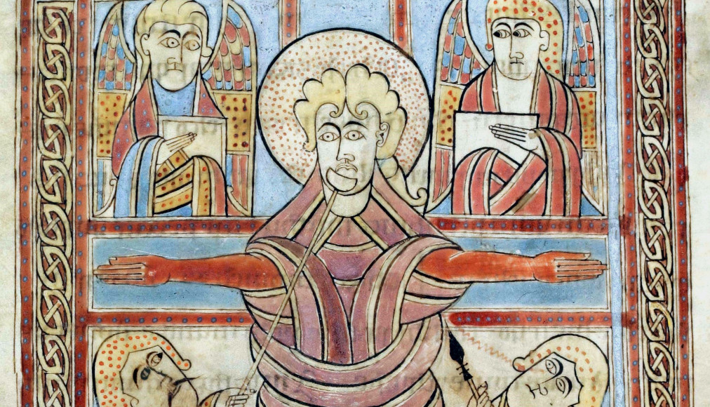 Illustration de la crucifixion dans l'Evangéliaire irlandais de Saint-Gall (an 750). Illustration de la crucifixion dans l'Evangéliaire irlandais de Saint-Gall (an 750). / ©Domaine public / Wikimedia Commons
