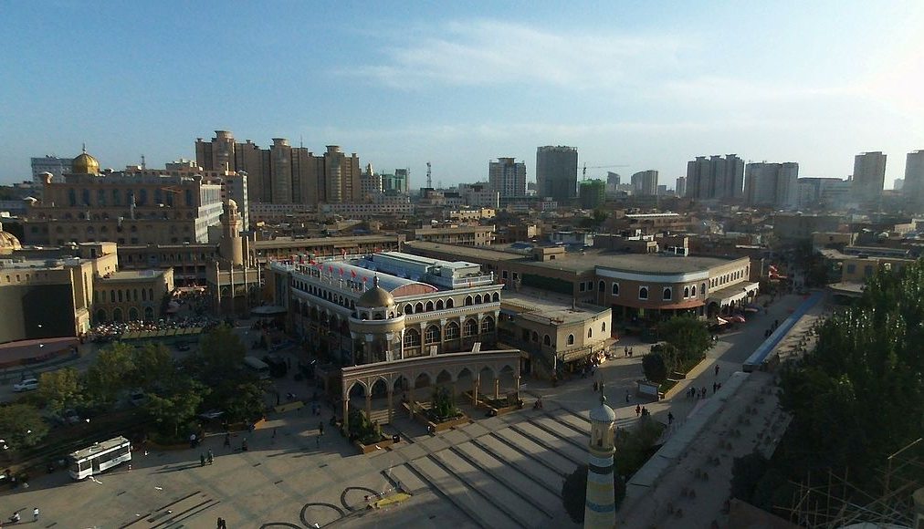 Mosquée Id Kah à Kashgar, ville de la région autonome ouïghoure du Xinjiang Mosquée Id Kah à Kashgar, ville de la région autonome ouïghoure du Xinjiang / ©Wikimedia Commons/w0zny/CC BY-SA-3.0