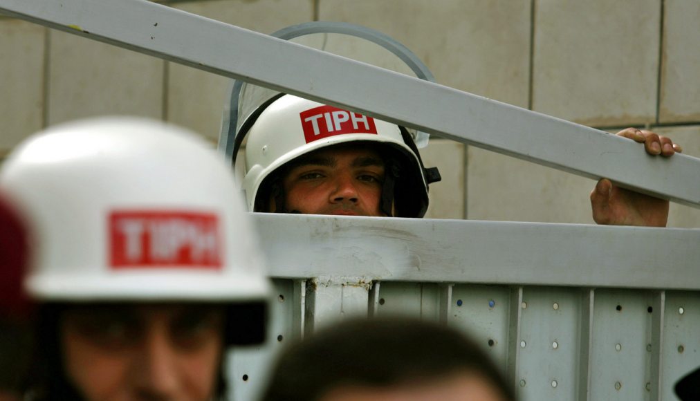 Des observateurs du TIPH à Hébron. Image d'archive de février 2006. Des observateurs du TIPH à Hébron. Image d'archive de février 2006. / ©Keystone/AP Photo/Emilio Morenatti