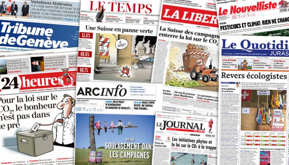 Coupures de presse sur le rejet de la loi CO2 Coupures de presse sur le rejet de la loi CO2 / Coupures de presse sur le rejet de la loi CO2